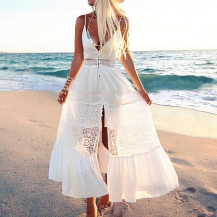 Белый сарафан