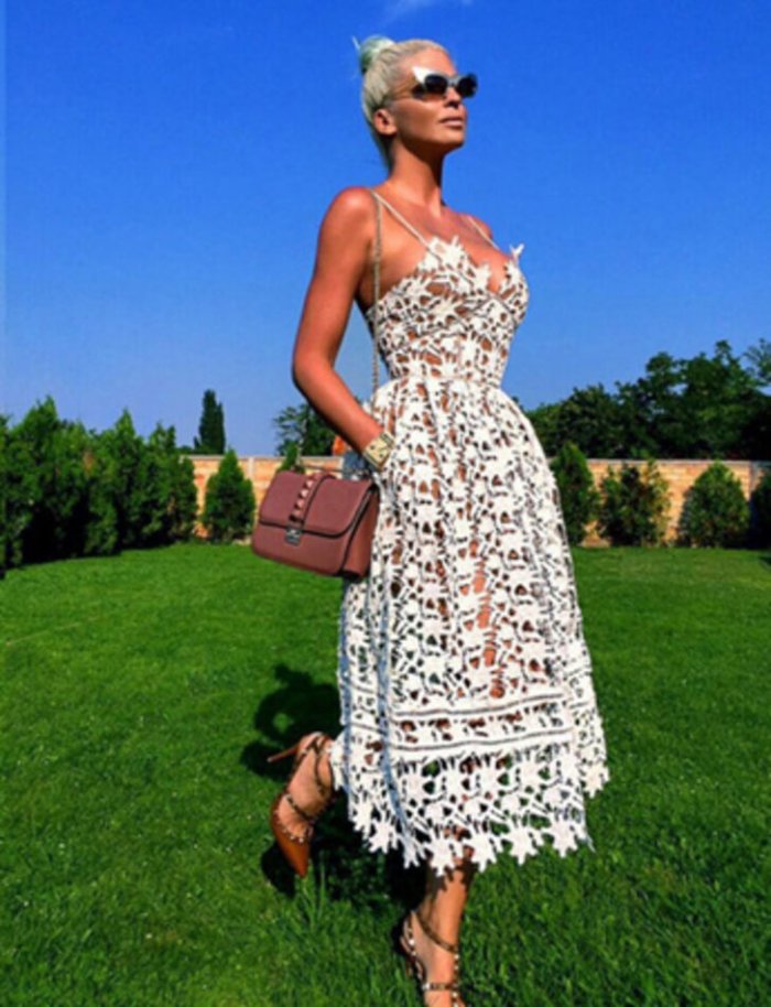 Кружевной сарафан