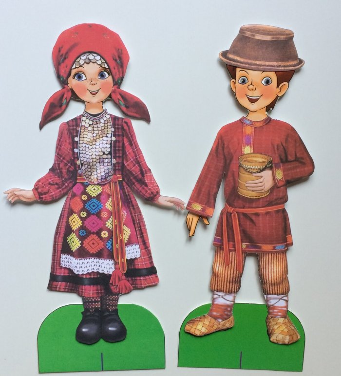 Костюмы народов России поделка