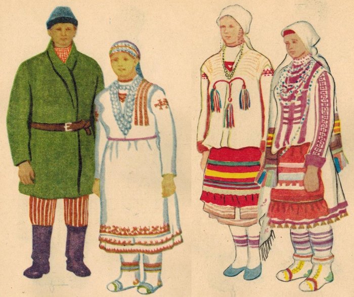 Удмурты Урала костюм