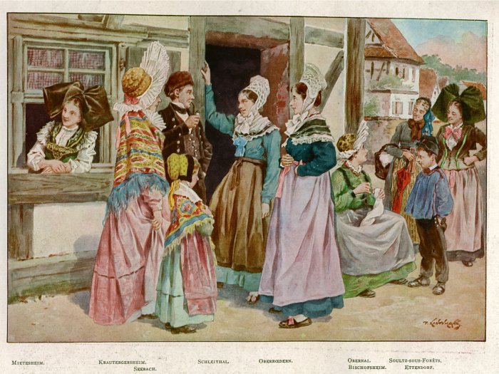 Эльзасский костюм Франции