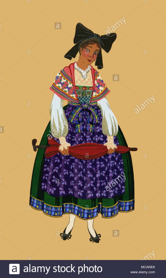 Французское национальное платье