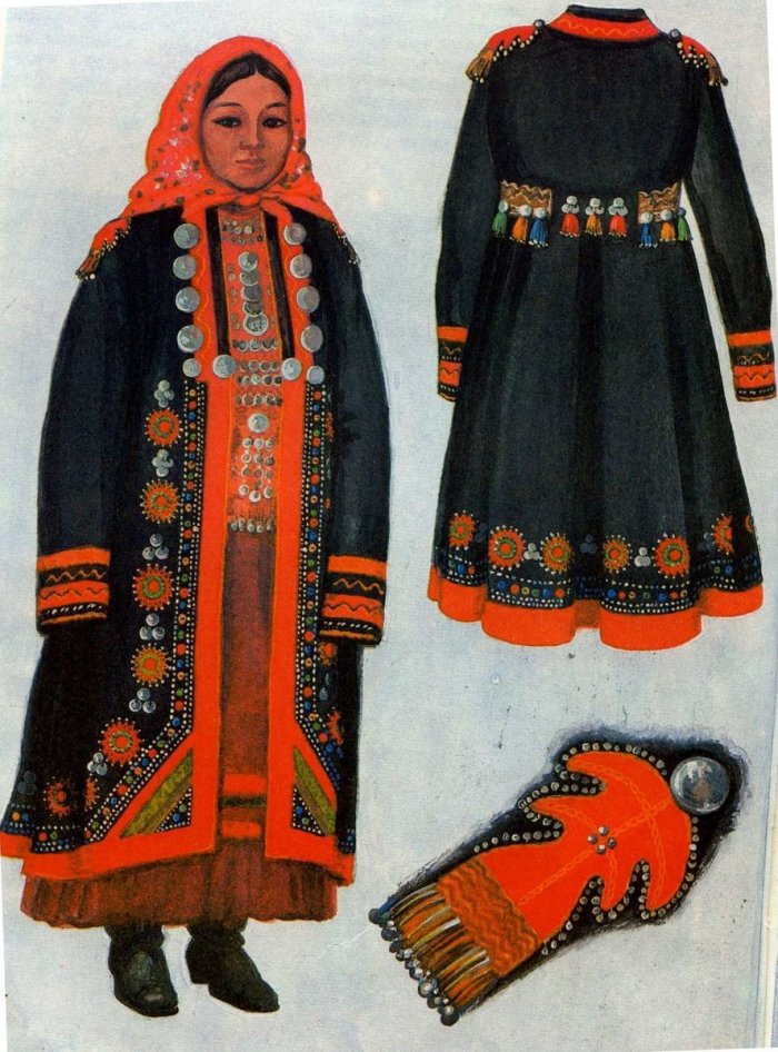 Башкирский костюм женский