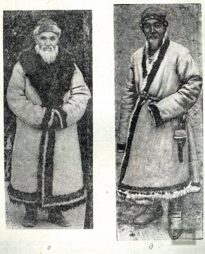 Мужская одежда кыргызов 19 век