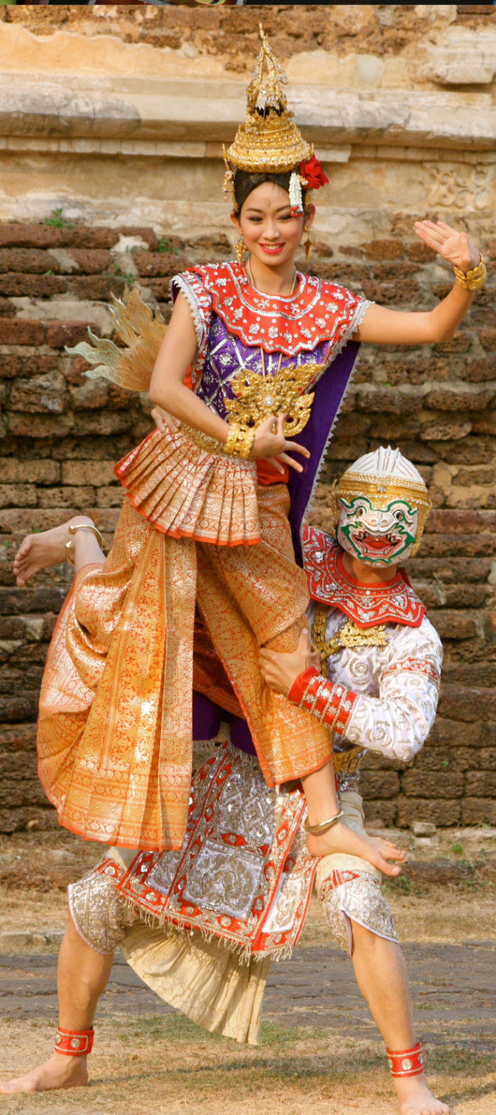 Народные костюмы Тайланда настоящие
