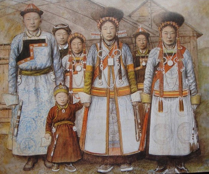 Национальные костюмы народов России буряты