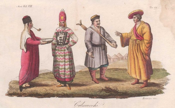 Костюмы народов России калмыки