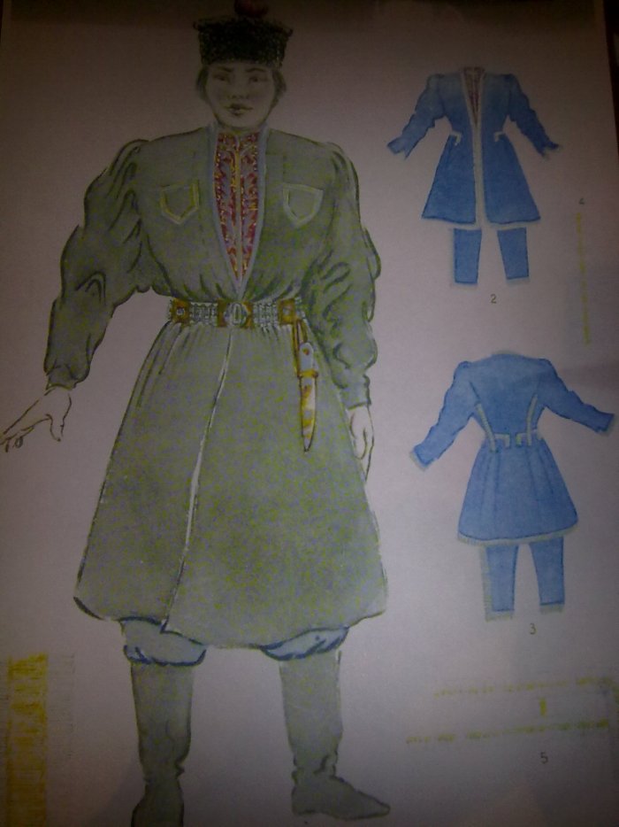 Калмыцкий народный костюм мужской