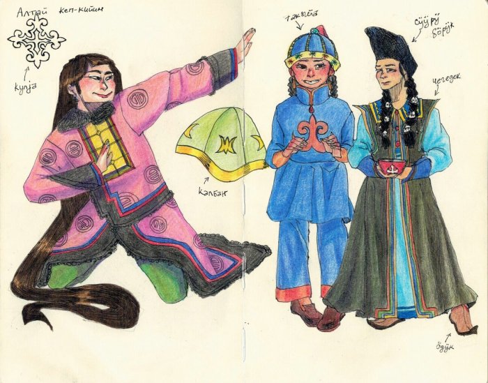Алтайская Национальная одежда чегедек