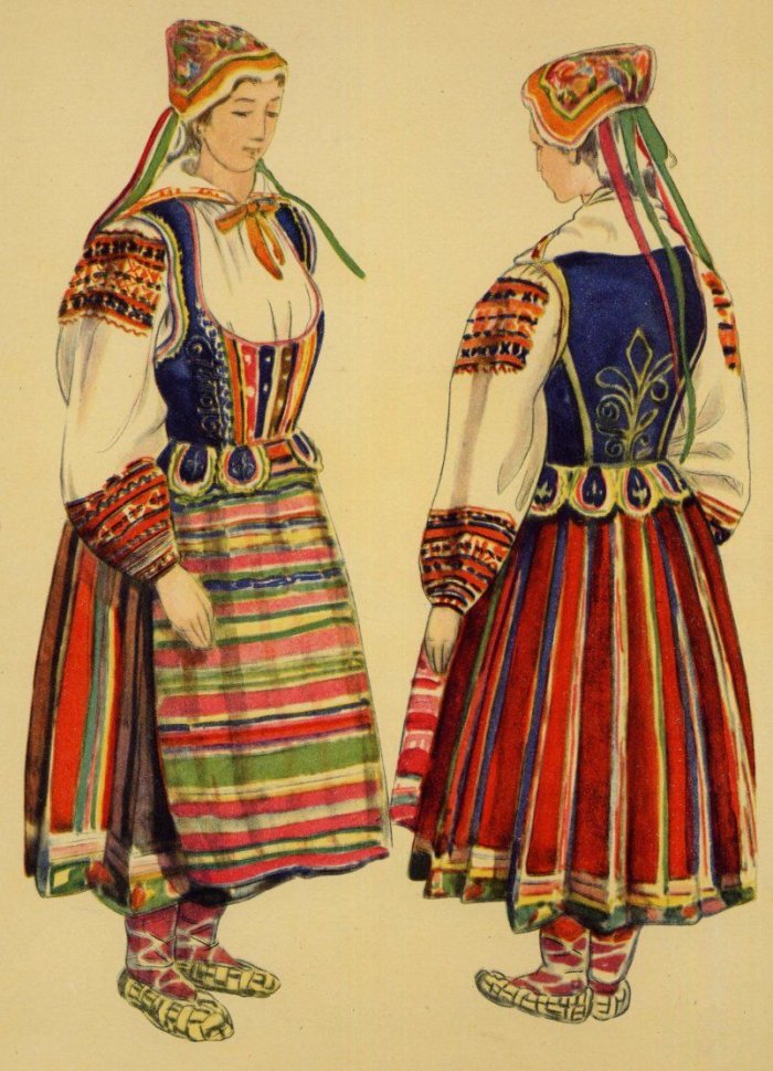 Народный польский костюм для женщин