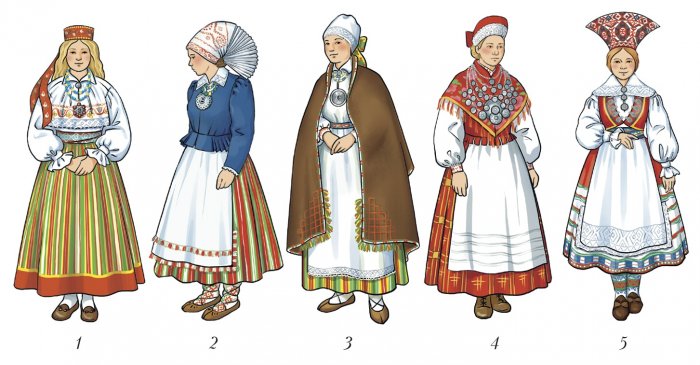 Национальный костюм эстонцев