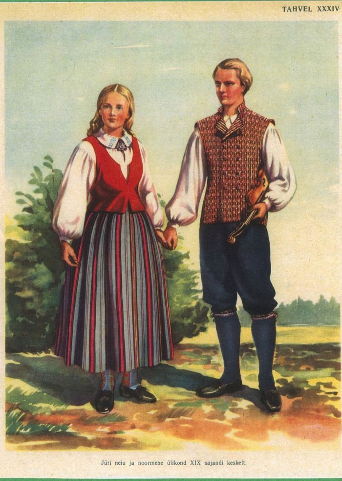 Эстонский национальный костюм мужской