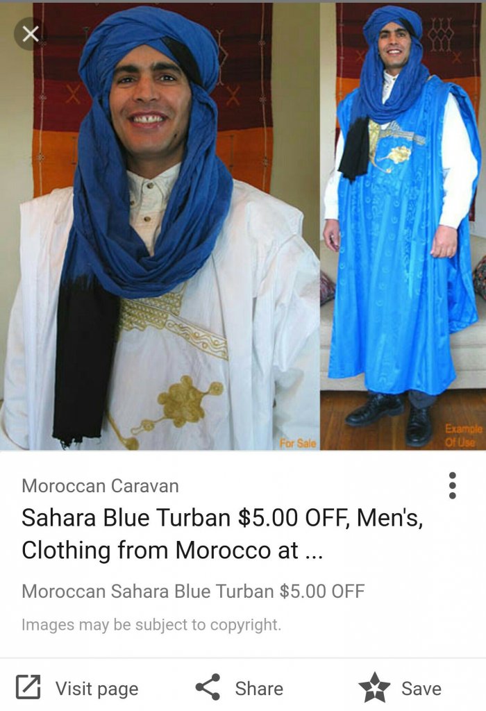 Национальный наряд Алжира для мужчин