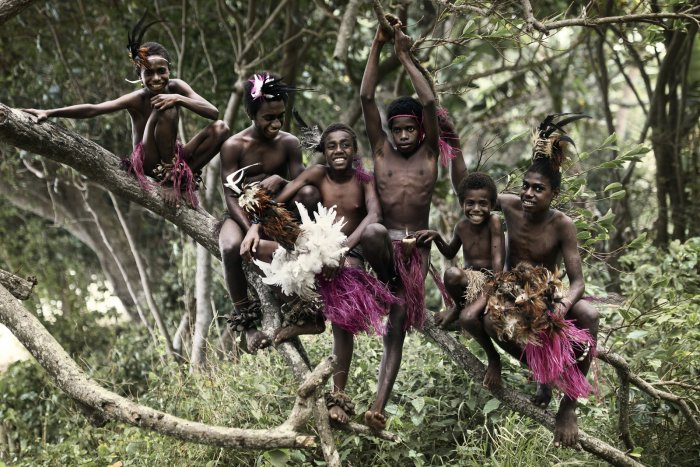 Вануату мужчины племени