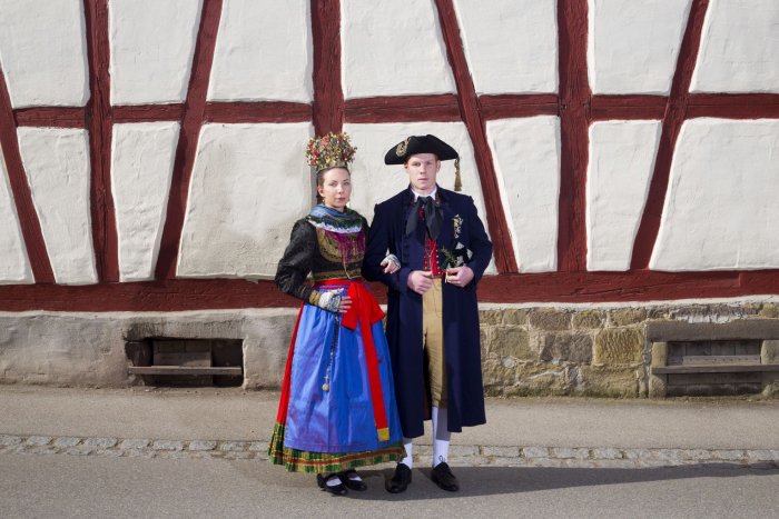 Национальное свадебное одеяние немцев