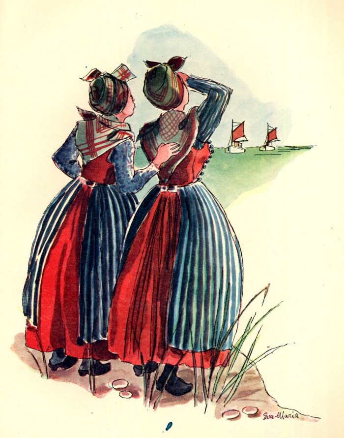 Датчане в национальных костюмах