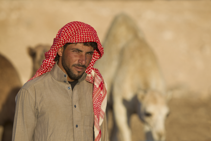 People in Jordan Cloth