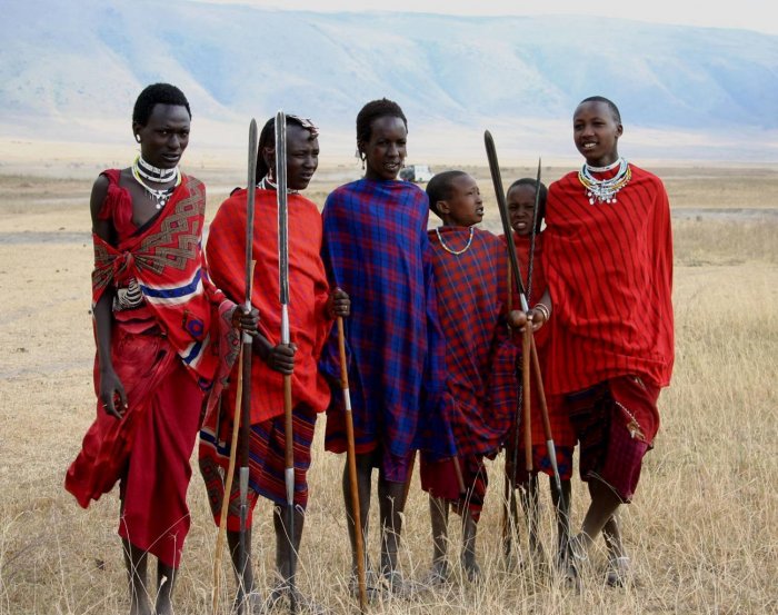 Африка племя Масаи одежда