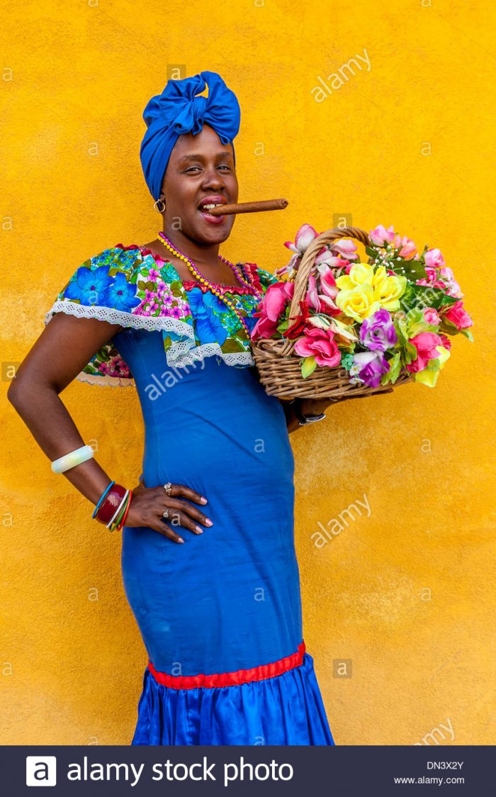 Кубинские дамы красивые в нарядах