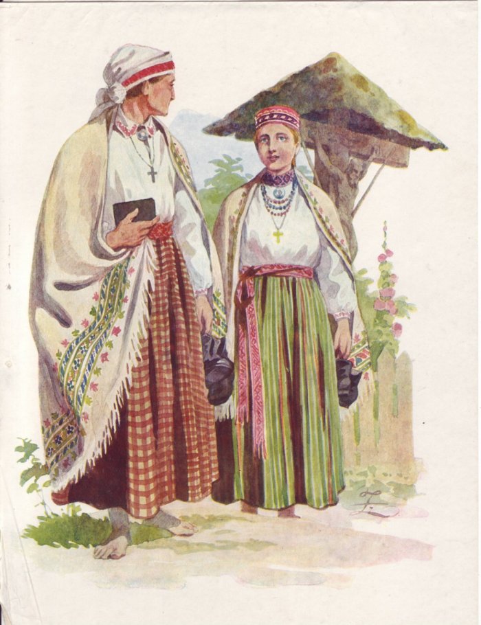 Национальный костюм Литвы мужской