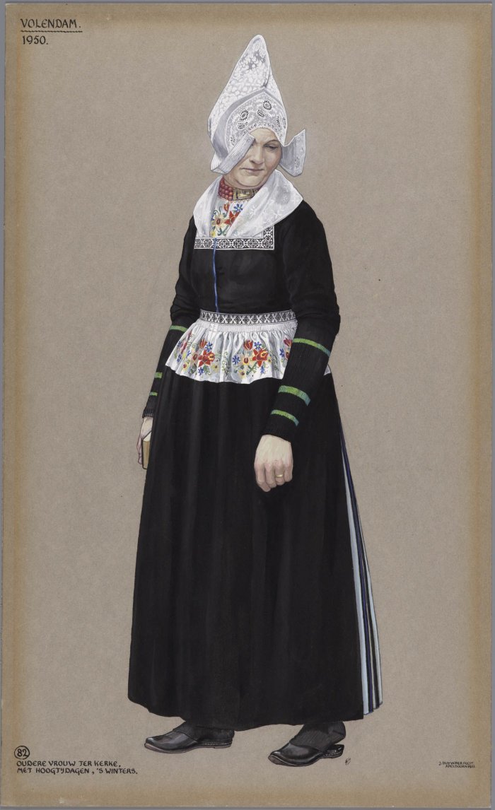 Исторический национальный костюм Голландии