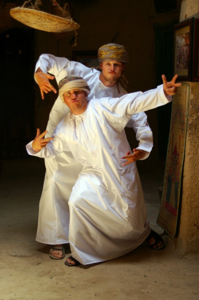 Old Arabic man portrait with Traditional clothes - Сток картинки