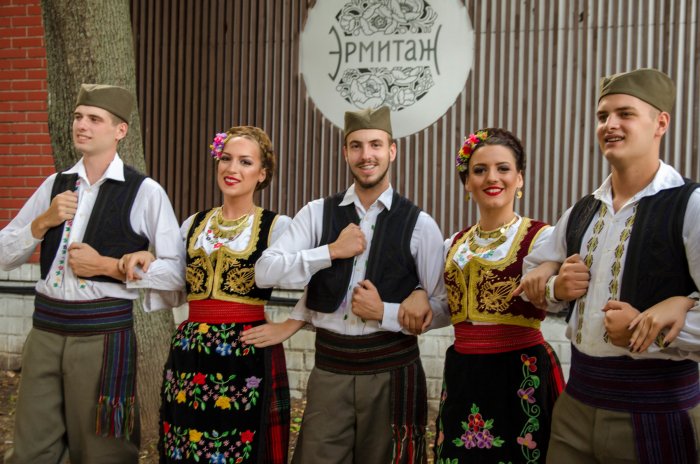 Сербия рубашка Национальная