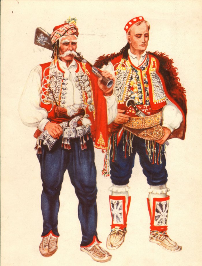 Народный костюм черногорцев