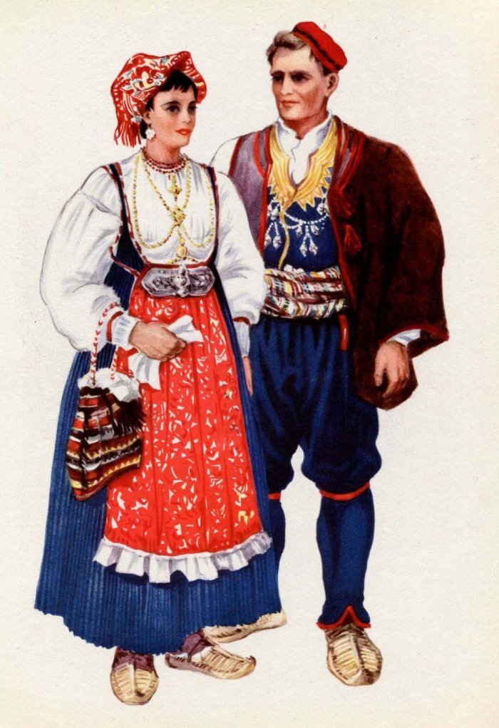 Народный костюм черногорцев