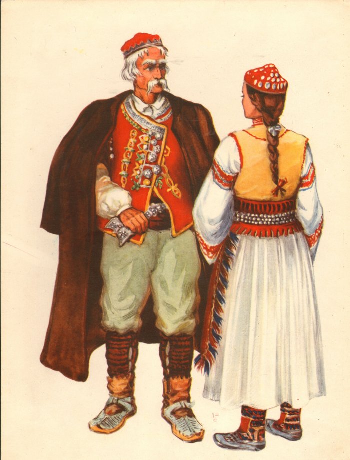 Сербия люди в национальных костюмах