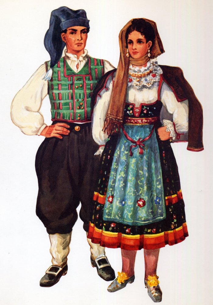 Народные костюмы Европы