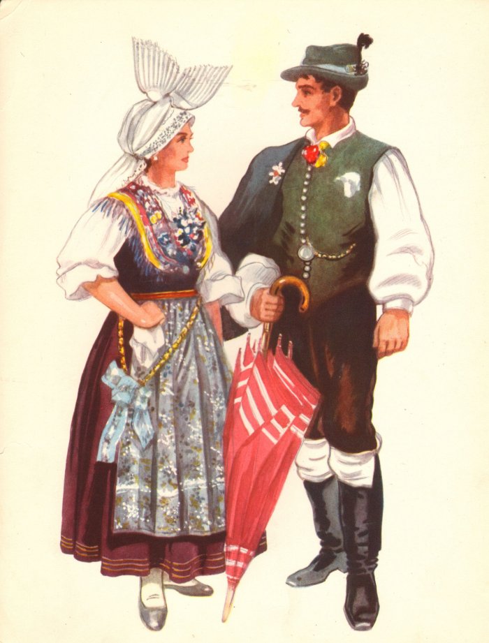 Словенцы в национальных костюмах