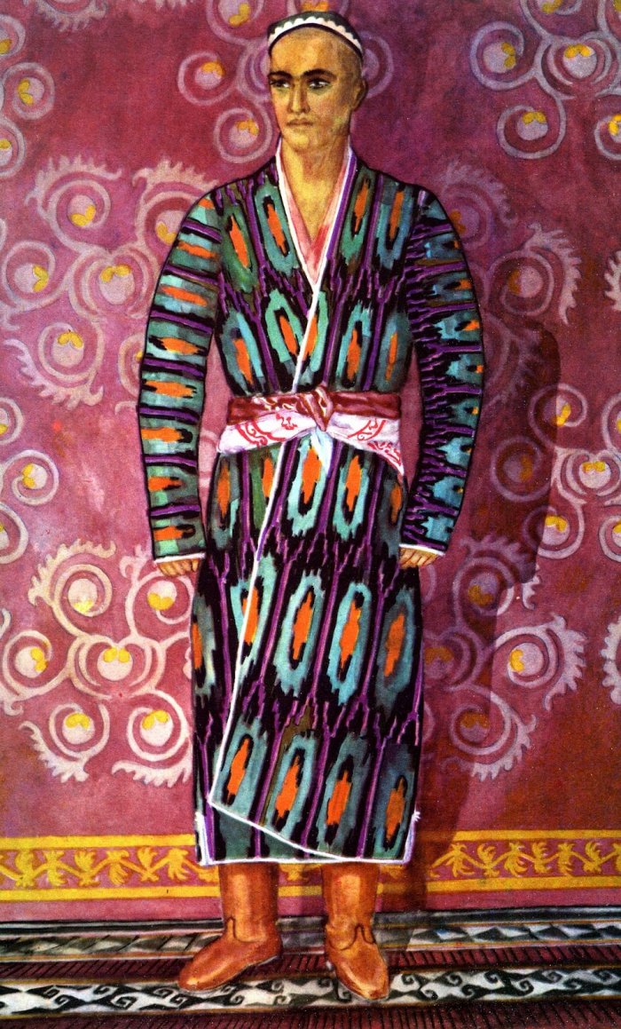 Узбекский национальный свадебный наряд