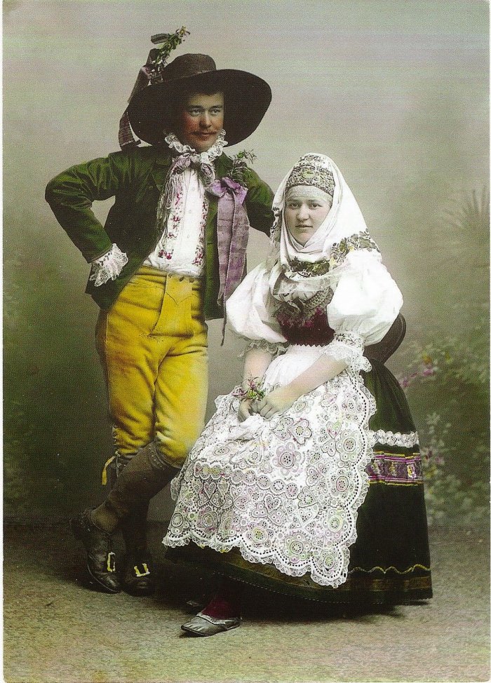 Немецкий национальный фольклорный костюм 19 век