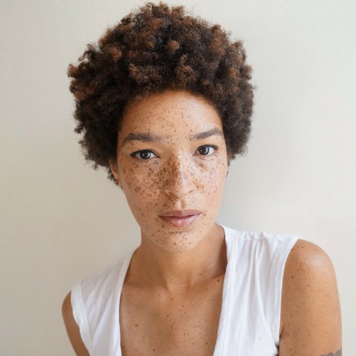 Люди с необычной внешностью с веснушками