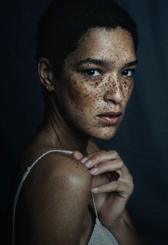 Портрет пятном фото