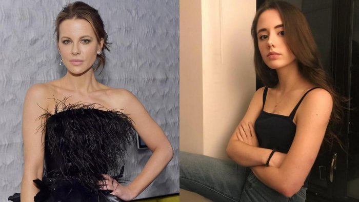 Кейт Бекинсейл и 18-летняя Лили шин