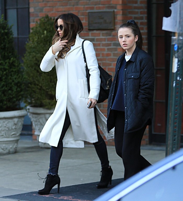 Кейт Бекинсейл с дочерью Лили