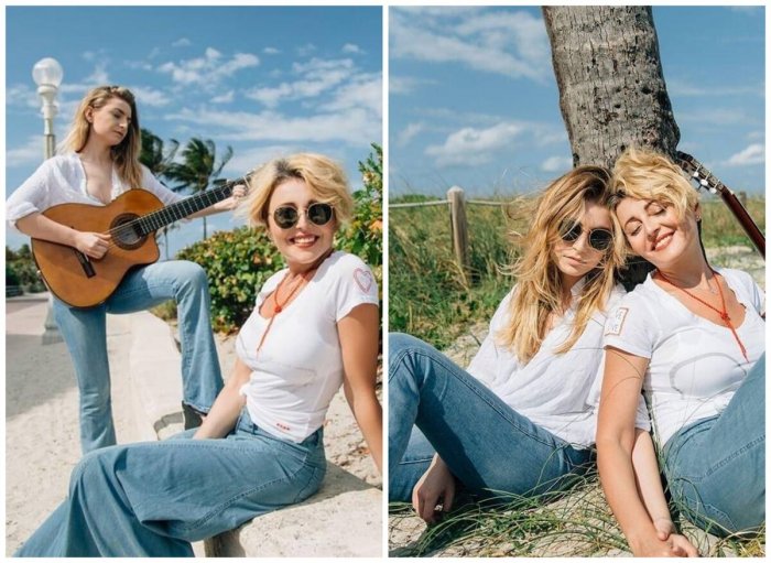 Леонид Агутин и Анжелика Варум с дочерью