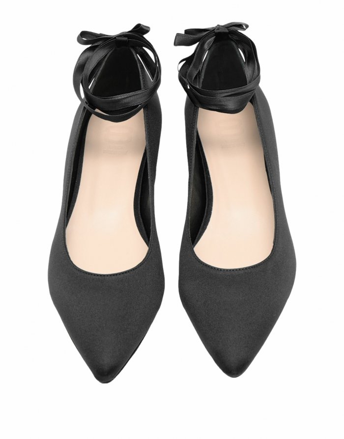 Балетки черные