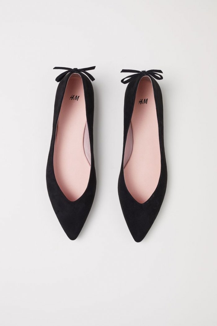 Балетки с острым мыском