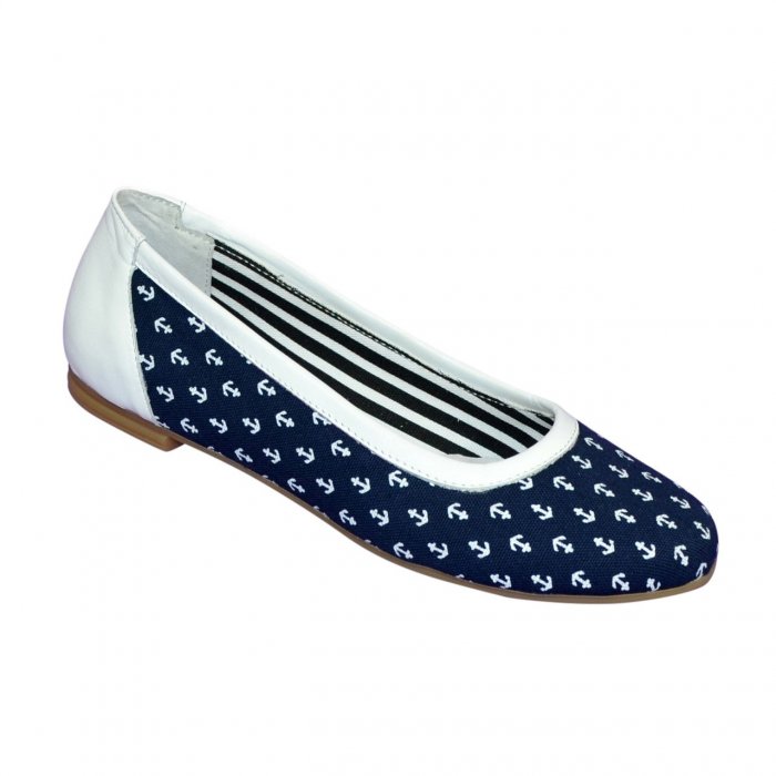 Балетки с якорьками