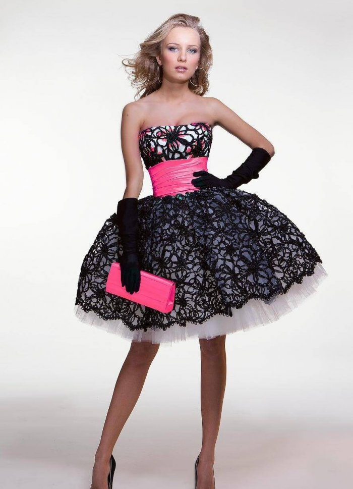 Платье и ботинки на выпускной