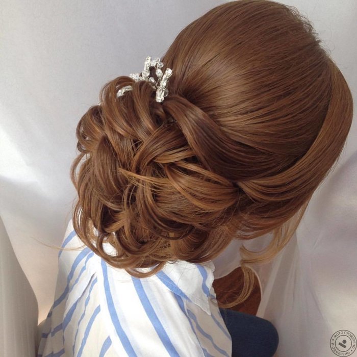 Прическа пучок на новый год