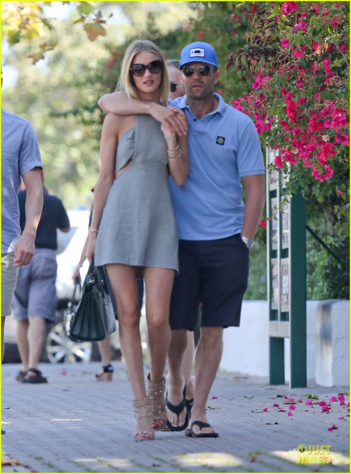 Рози Хантингтон-Уайтли и Джейсон Стэтхэм в повседневной жизни