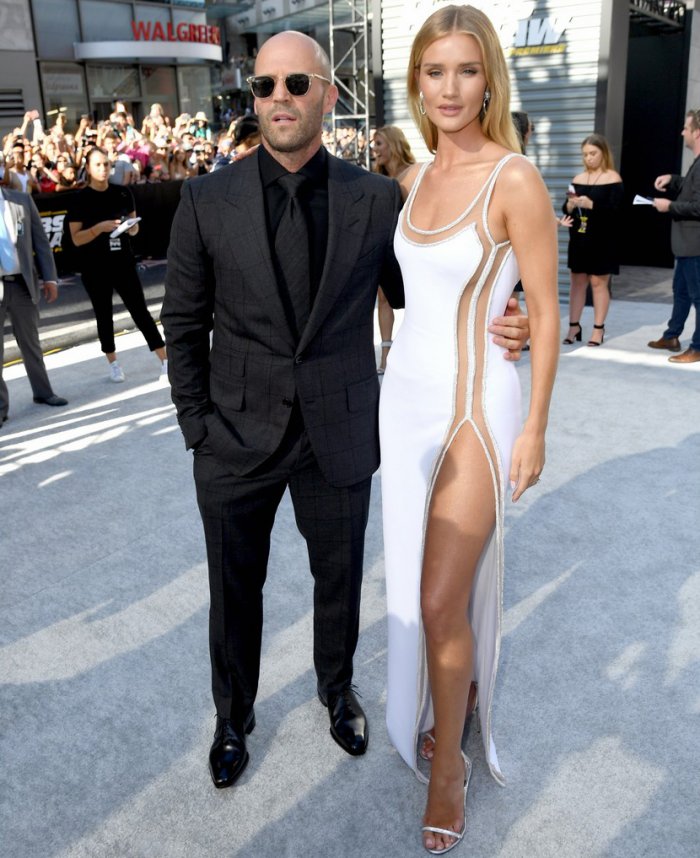 Стэтхэм и жена Роузи