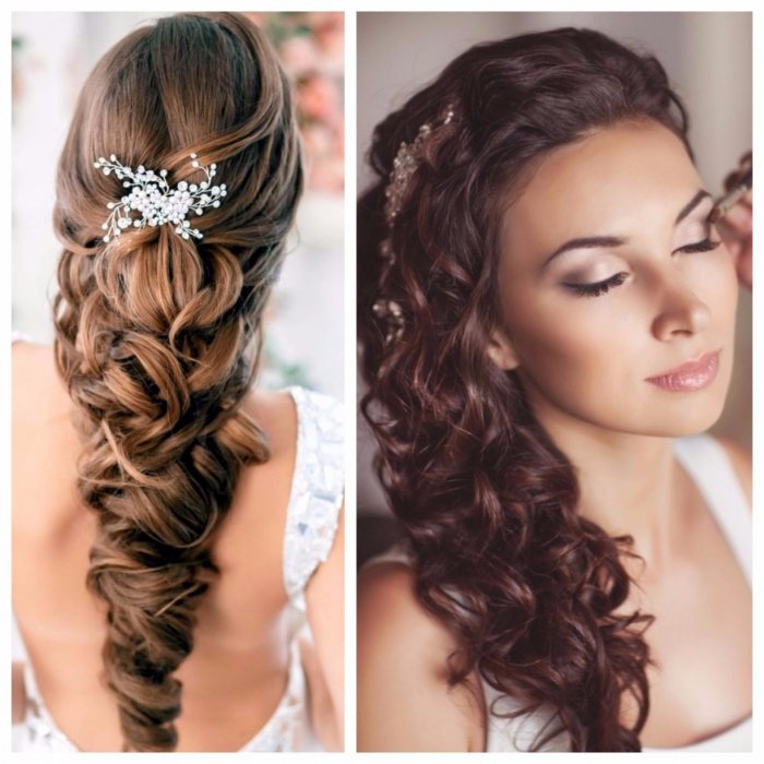 Свадебные прически на средние волосы