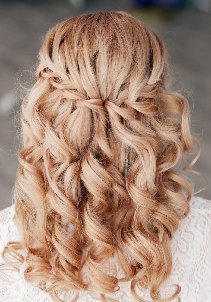 Причёски на выпускной на средние волосы