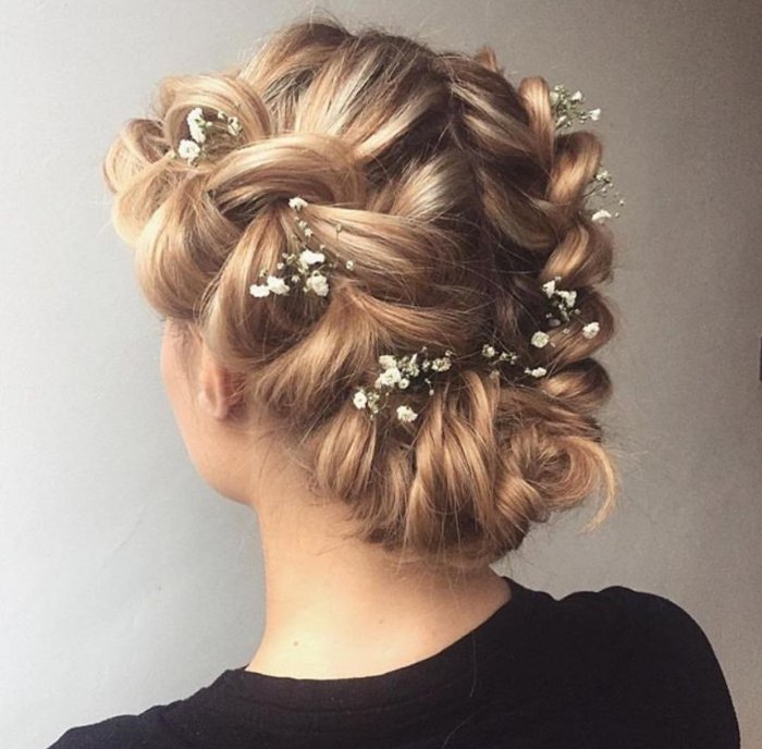Красивые Свадебные прически на средние волосы
