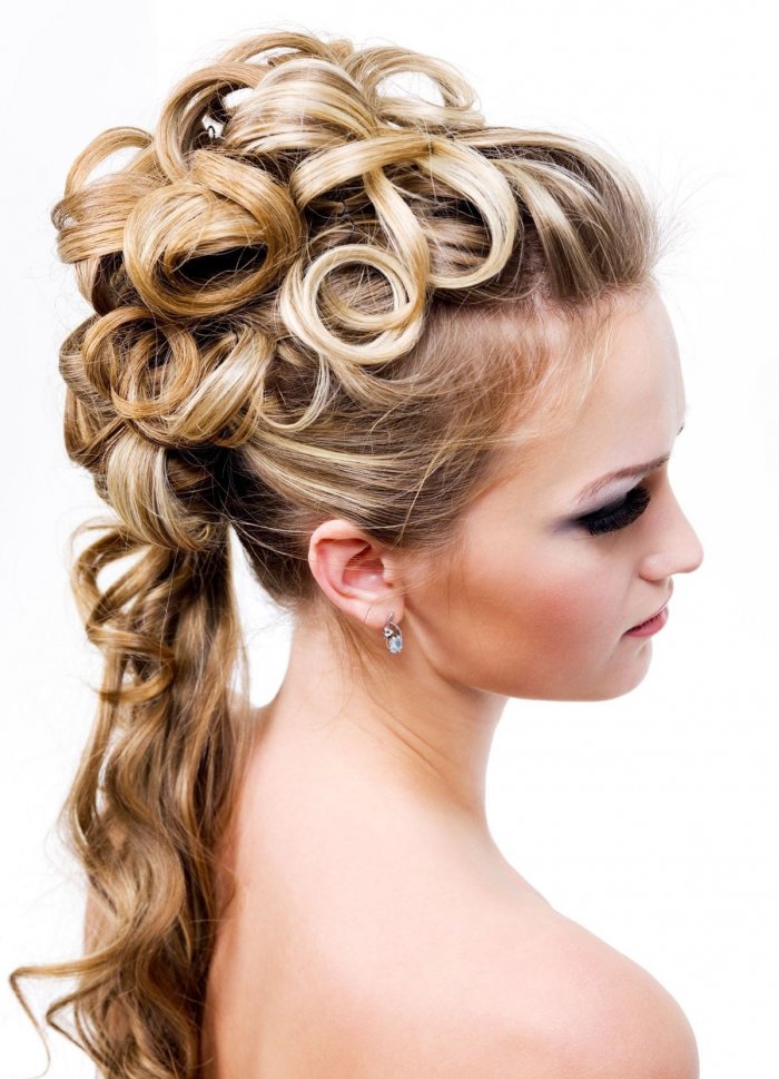 Свадебная прическа распущенные волосы